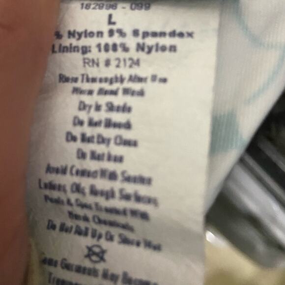 Zimmerman halter tankini bubble aqua teal polka dot - Picture 3 of 4